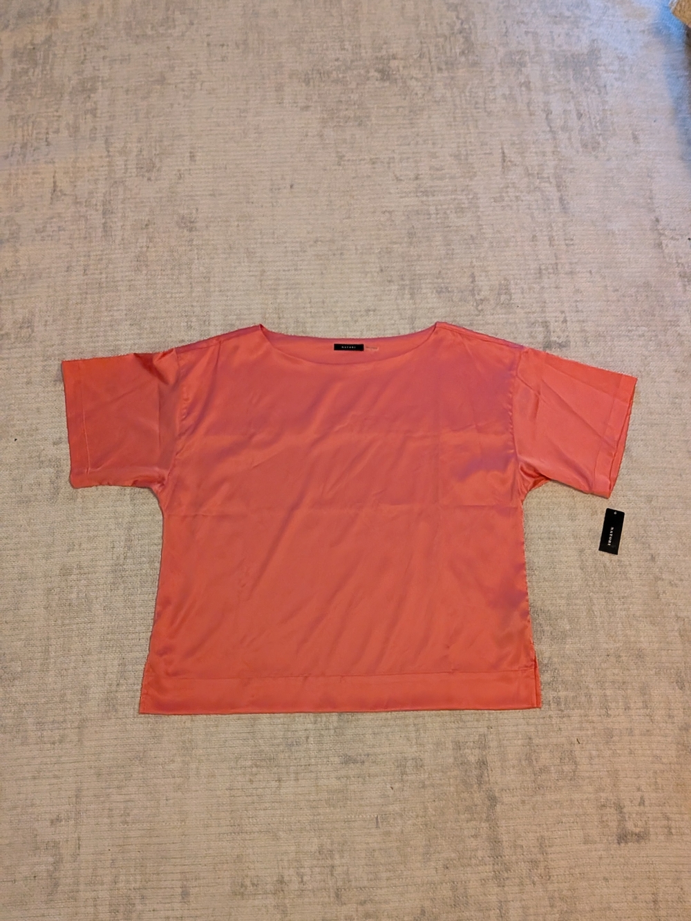 Natori Coral Boxy Short-Sleeve Blouse